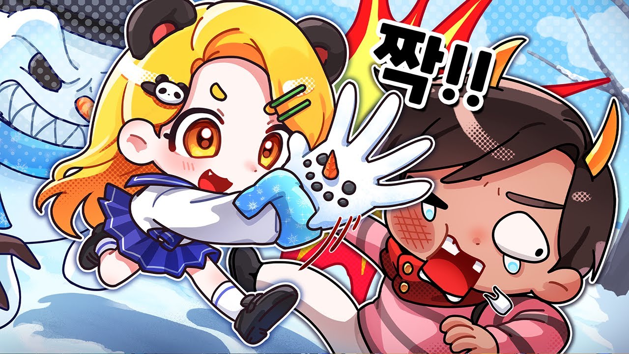 슬랩배틀에서 차가운 눈사람 장갑으로 멤버들 볼을 얼려줬습니다 ㅋㅋㅋ【로블록스 슬랩배틀】
