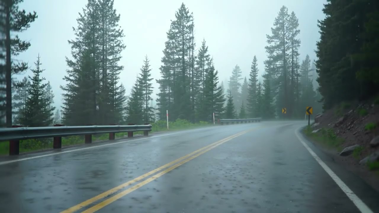 Soothing Rain Drive — A Meditation Journey