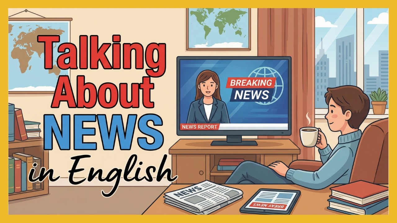 Talking About News in English | English Conversation Practice | Easy English Podcast for Learners