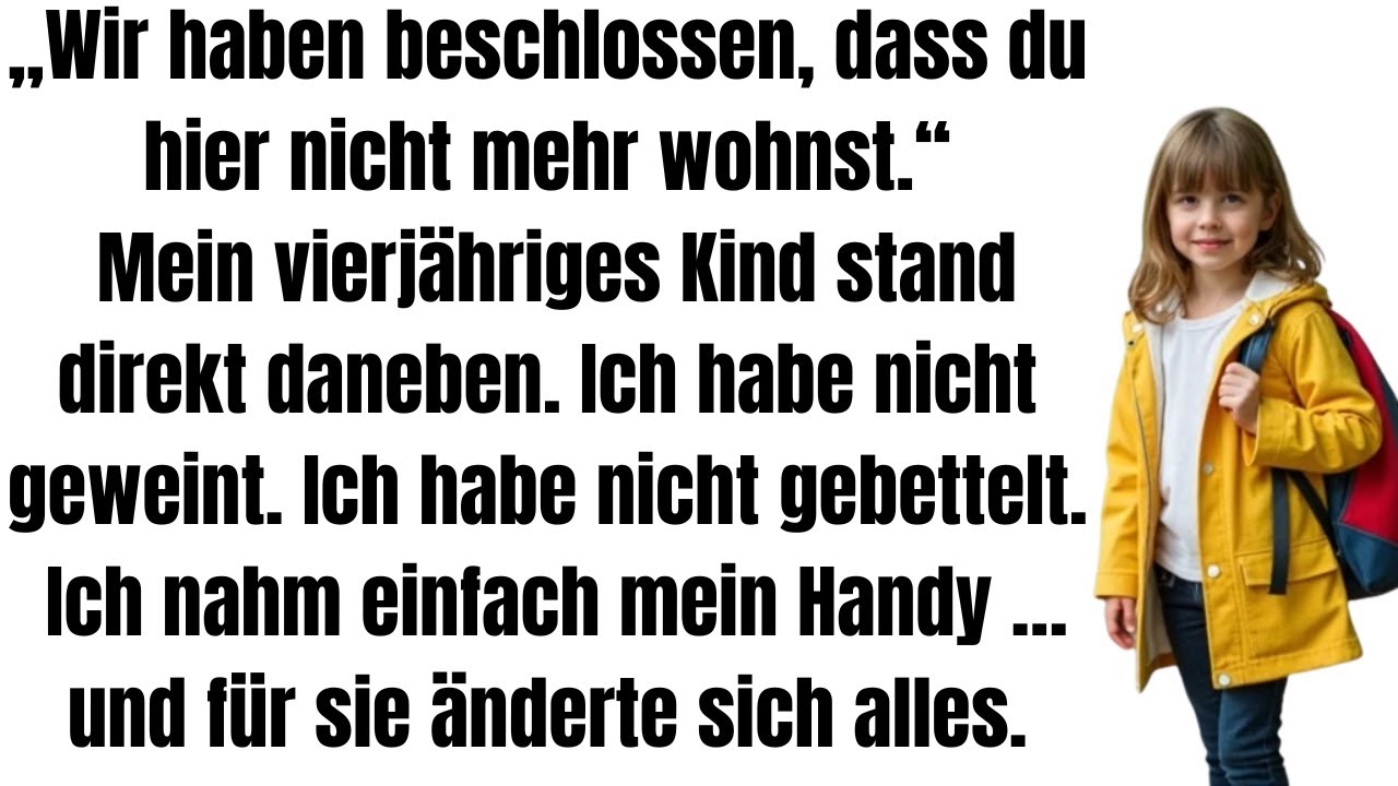 „Meine Mama hat mich vor meinem 4-jährigen Kind rausgeworfen – dann sah sie die Papiere fürs Haus.“