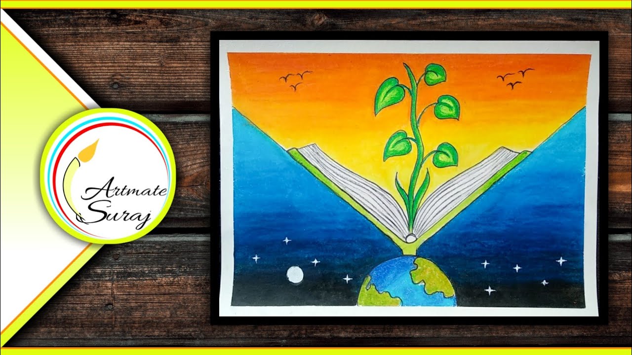 How to draw World Book day drawing|World Books day drawing|World Book day poster|World Book day easy