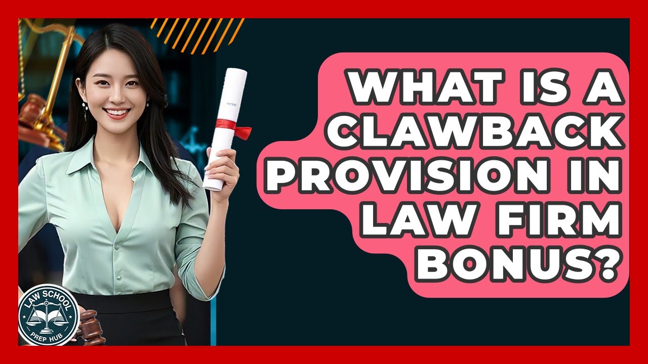 What Is A Clawback Provision In Law Firm Bonus? - Law School Prep Hub