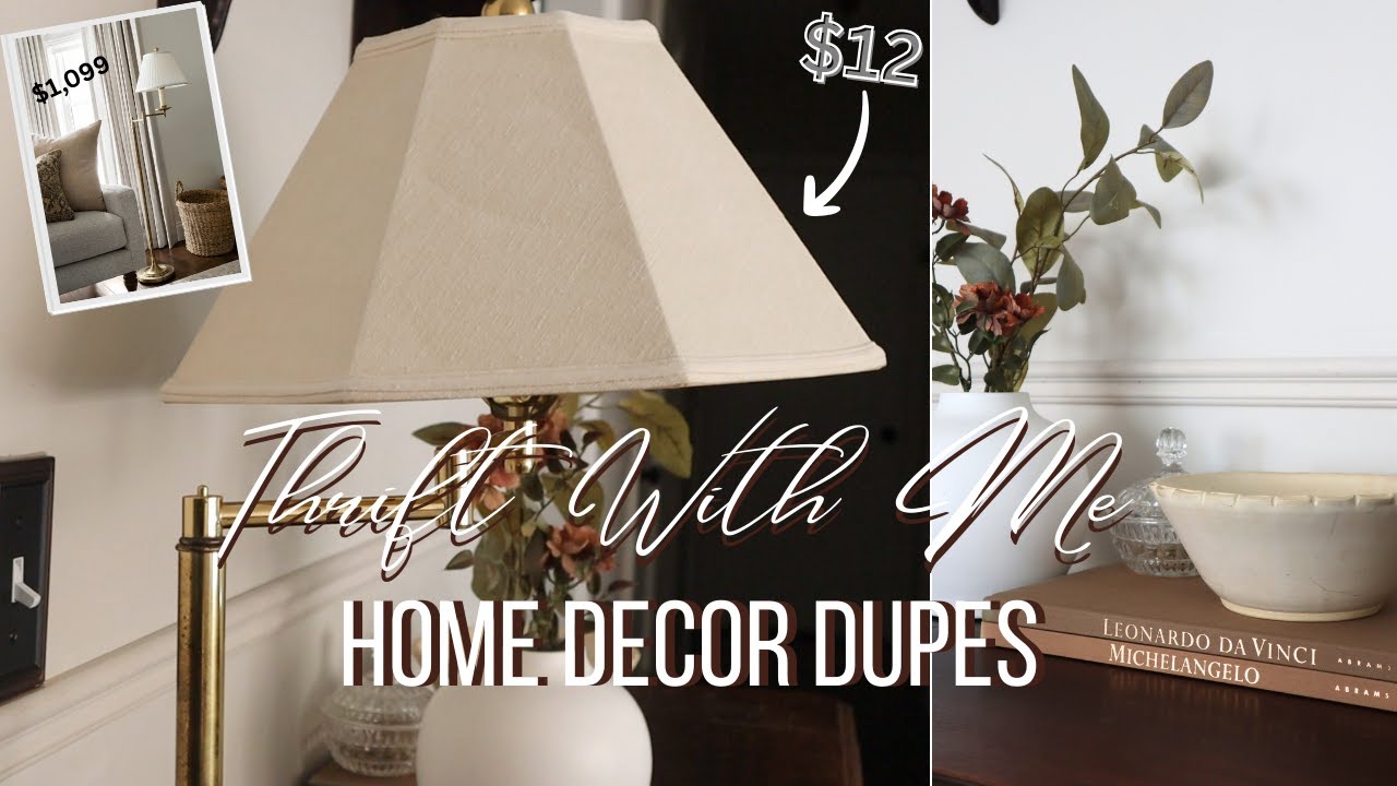 Thrift With Me & Thrift Haul |  Home Decor Dupes | Trendy Vintage Decor | Rachel G Thrifts