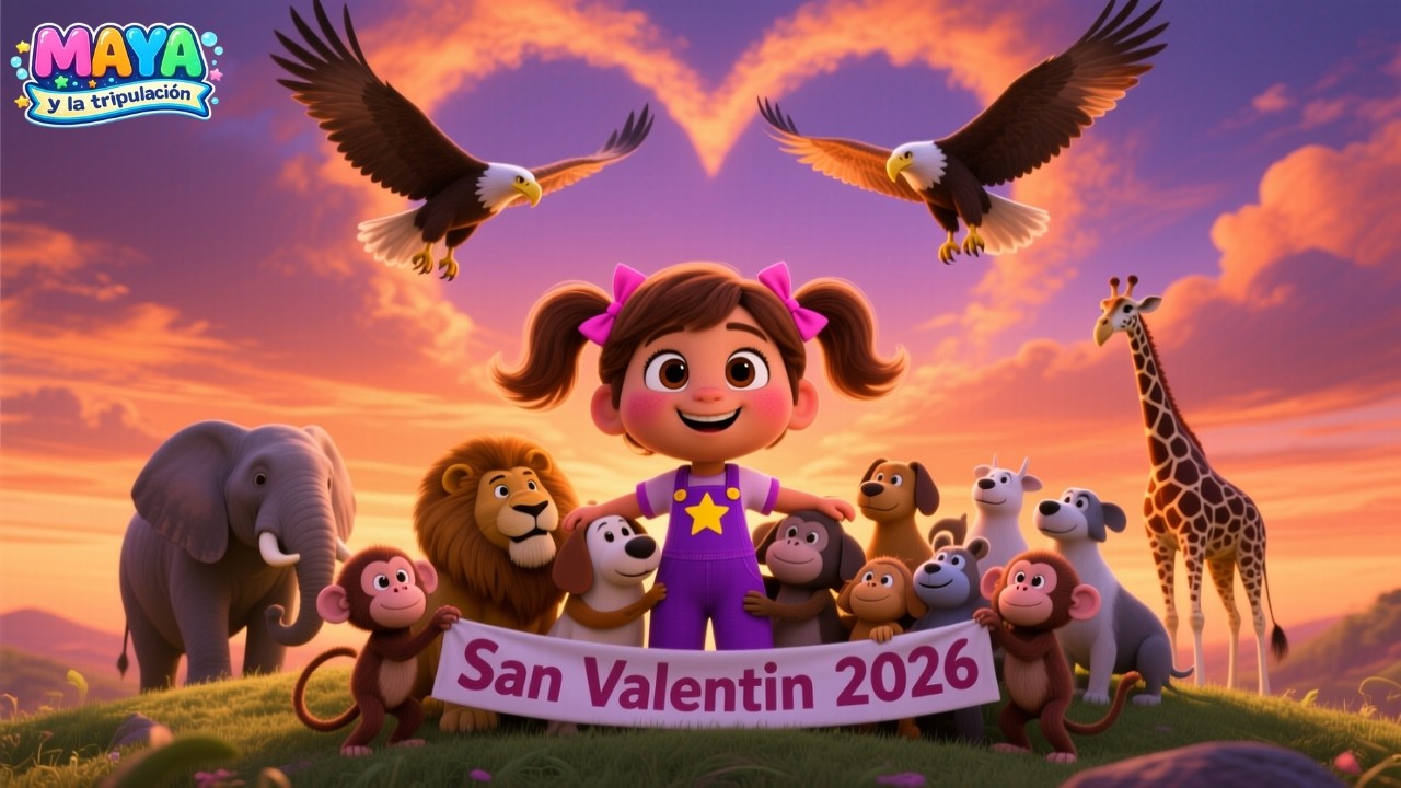 Unidos por el Amor 💖 | # SanValentin | Canciones infantiles | Maya y la Tripulación