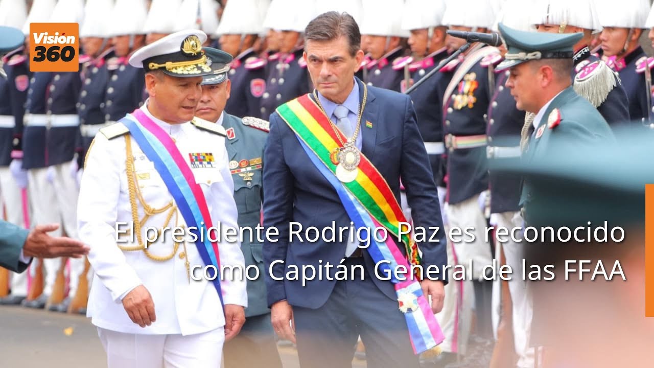 El presidente Rodrigo Paz es reconocido como Capitán General de las Fuerzas Armadas de Bolivia
