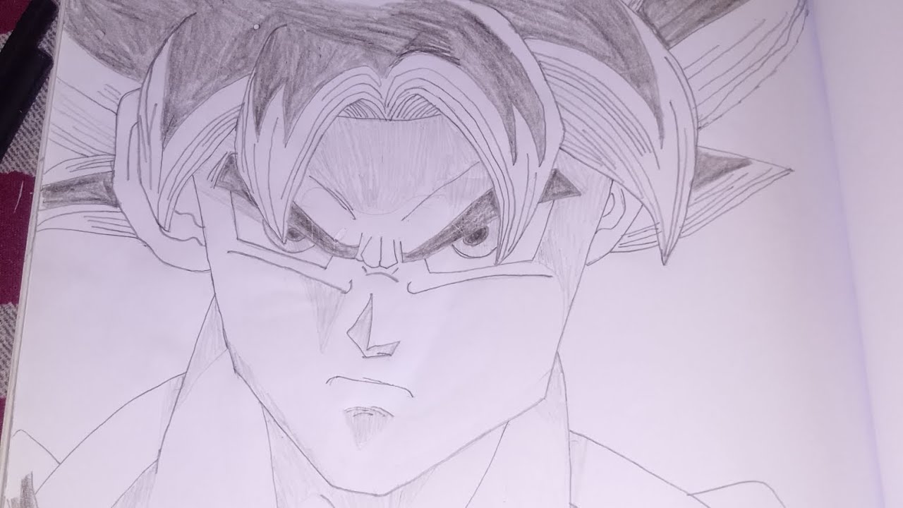 How to Draw GOKU ULTRA INSTINCT from Dragon Ball Super| Anime Drawing Step by Step for beginners 