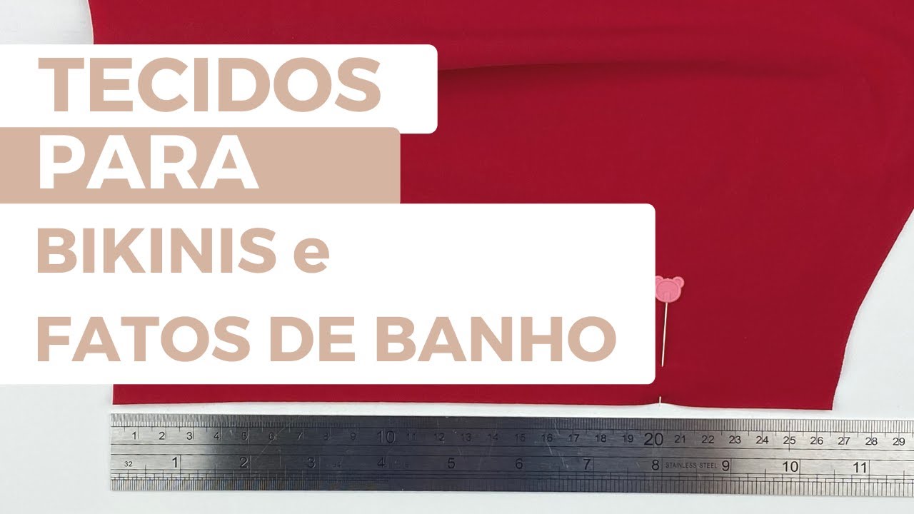 Tecidos de swimwear - direito; avesso e elasticidade
