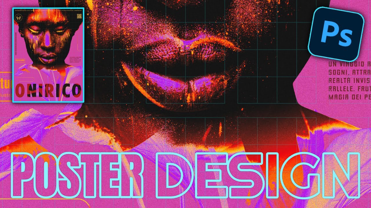 Maximalist poster design - Photoshop