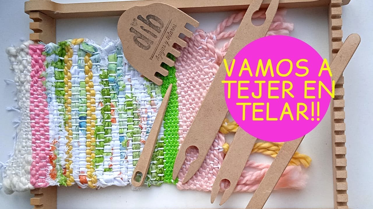 TELAR RECTANGULAR basico para TODA LA FAMILIA!! Sabes usar el TELAR DESARMABLE? Ideal PRINCIPIANTES