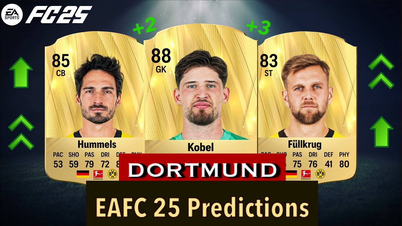 EAFC 25 / DORTMUND PLAYER RATINGS / (FIFA 25) 🔥 ft. Kobel, Hummels, Füllkrug