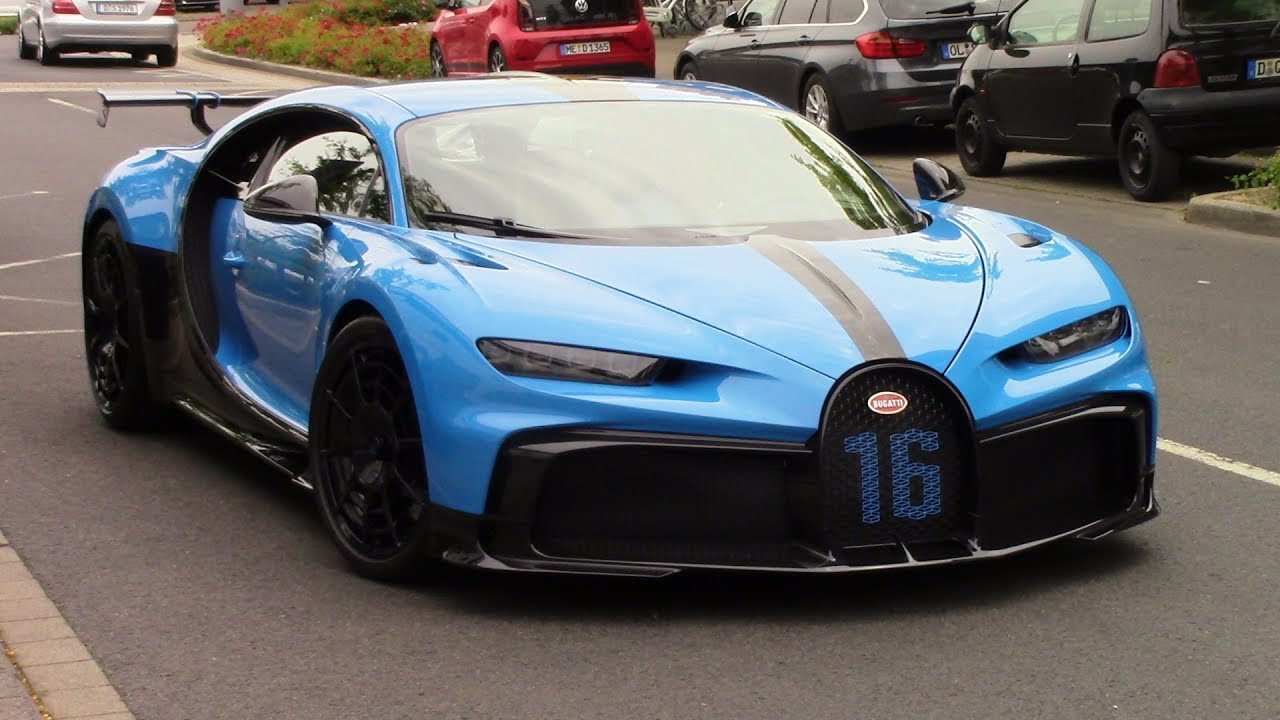 Bugatti Chiron Pur Sport driving on the street