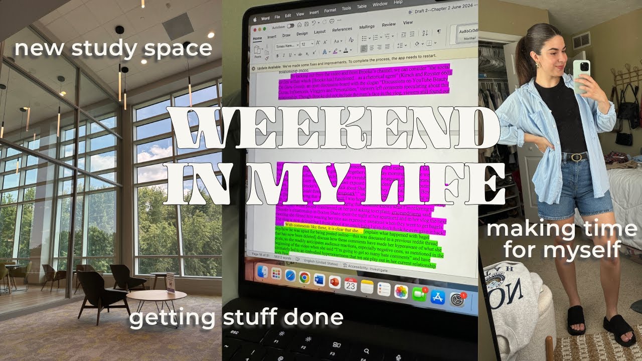 PHD VLOG: productive & balanced days in my life 🤍📚📝