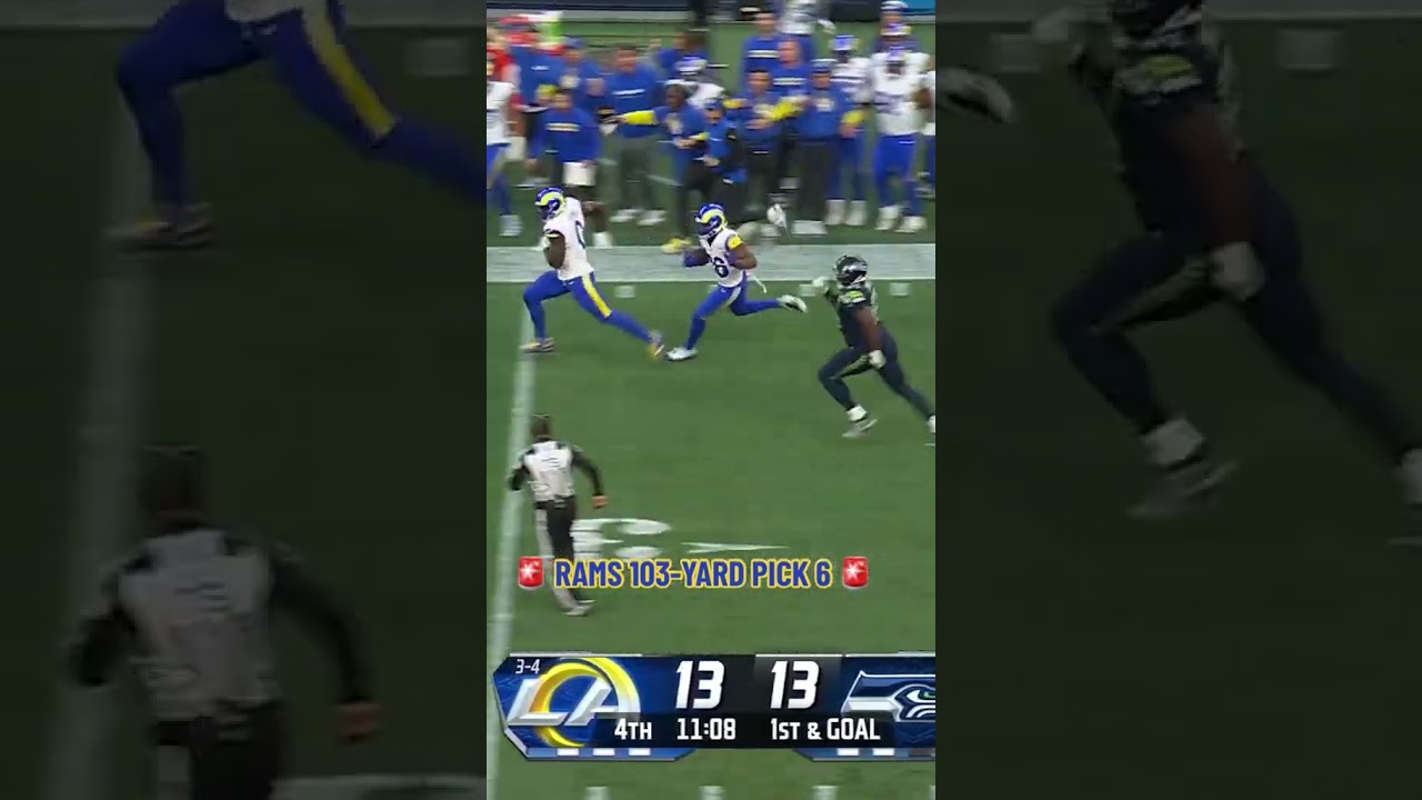the longest play this #nfl season 🔥 #kamrenkinchens #losangeles #rams