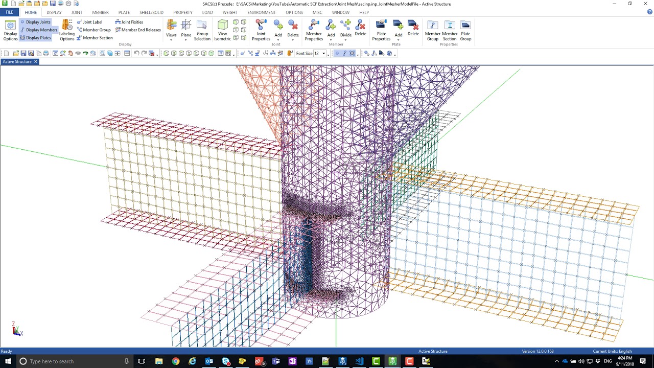 SACS - Setting Up an SCF Extraction