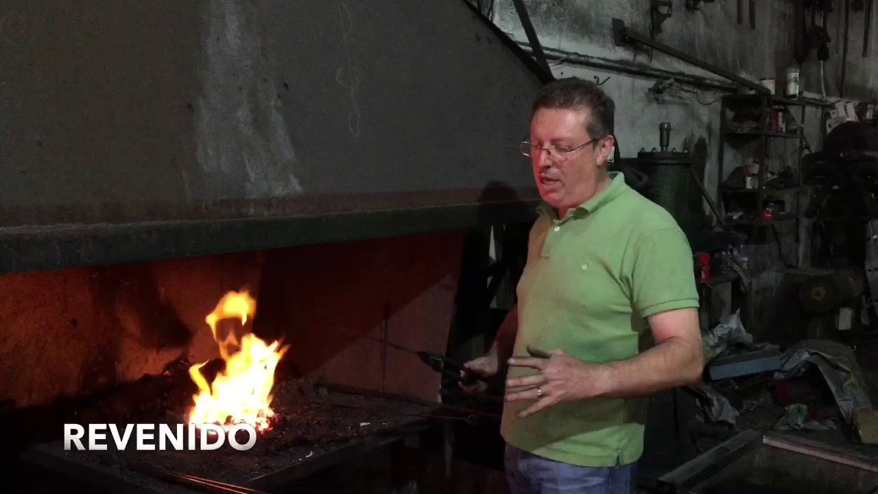 Cuchillo canario, producir el afino del grano por forja, temple al agua y al aceite.