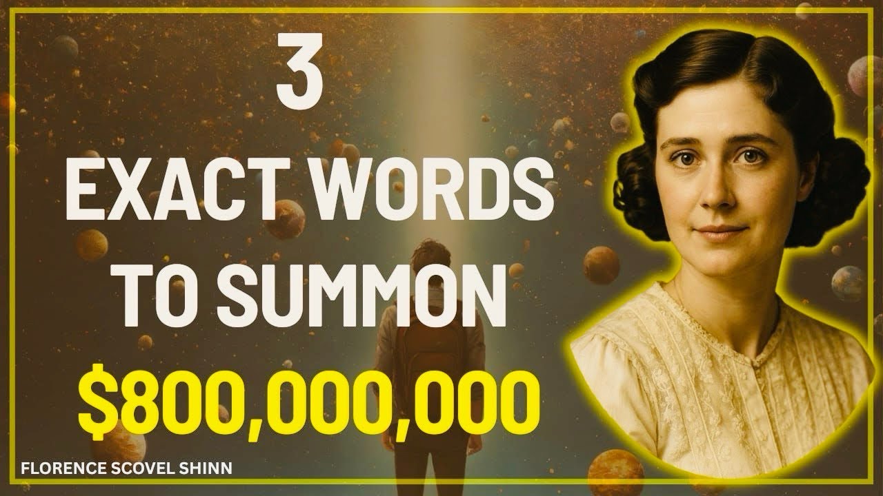 3 Exact Words That Summon $800,000,000 Into Your Life / Florence Scovel Shinn 