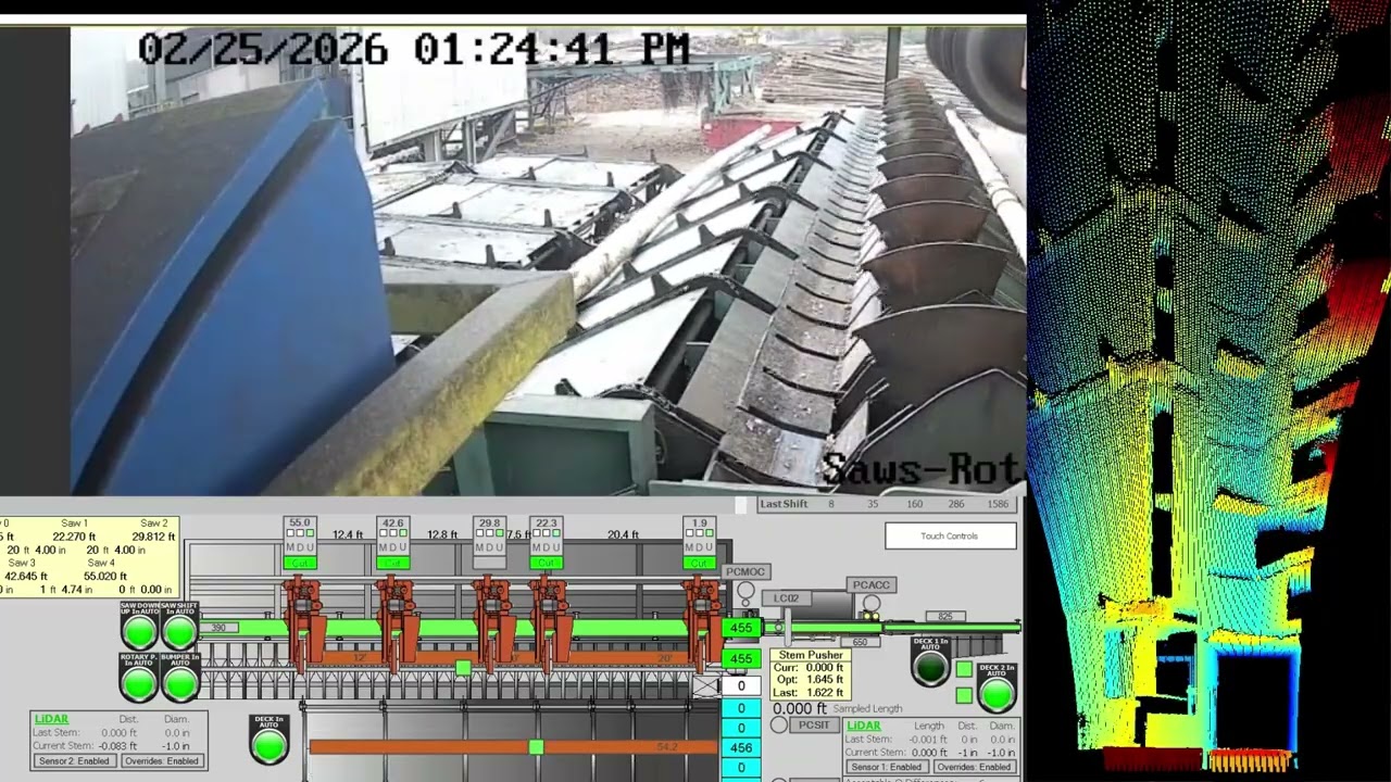 Porter Engineering Merchandiser 3D LiDAR pusher verification