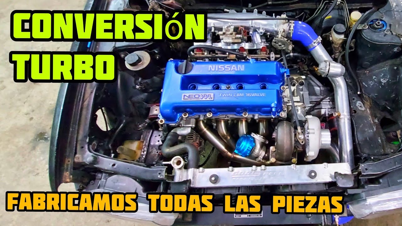 🐌🐌Instalación de kit TURBO NISSAN SR20VE FORJADO para mas de 500HP🛠🛠