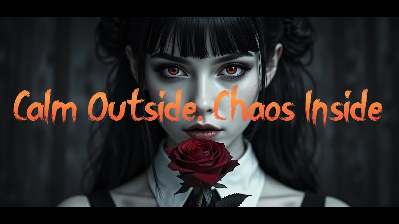 Calm Outside, Chaos Inside 🖤  _  Anxiety Story