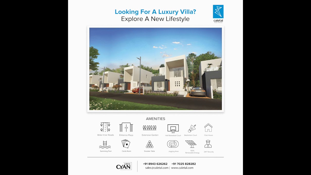 Presenting the Caletal Cyan | Customized villa project in Thrissur | Caletal developers