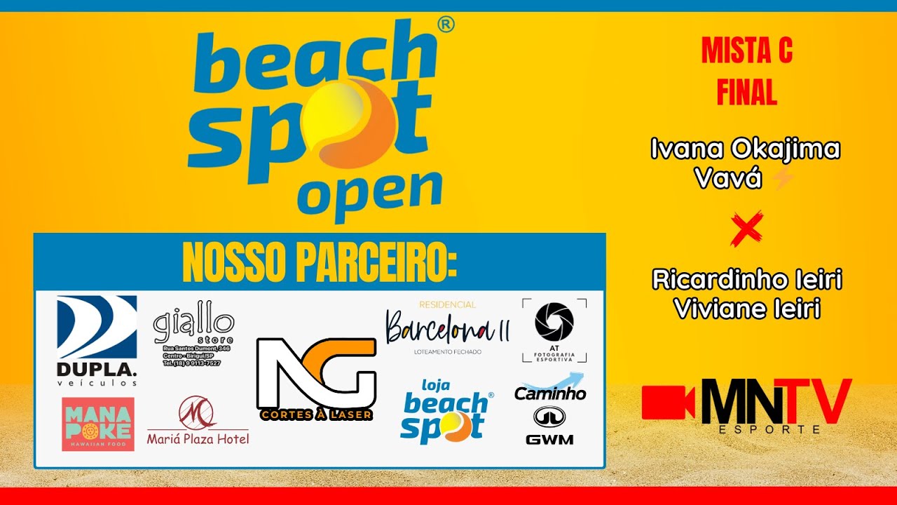 FINAL - AO VIVO - BEACH SPOT OPEN 2025 - BEACH SPOT - ARAÇATUBA/SP