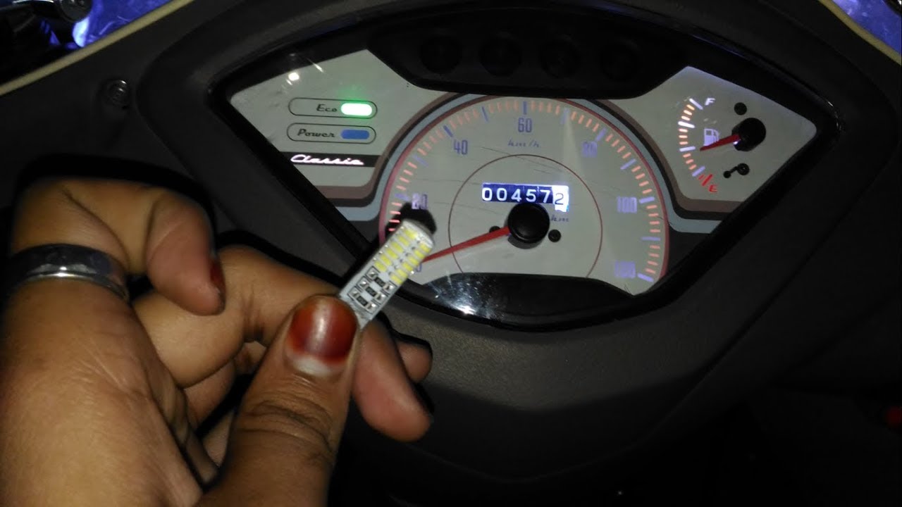 speedometer stock lights replaced by led lights | TVS JUPITER CLASSIC BS4