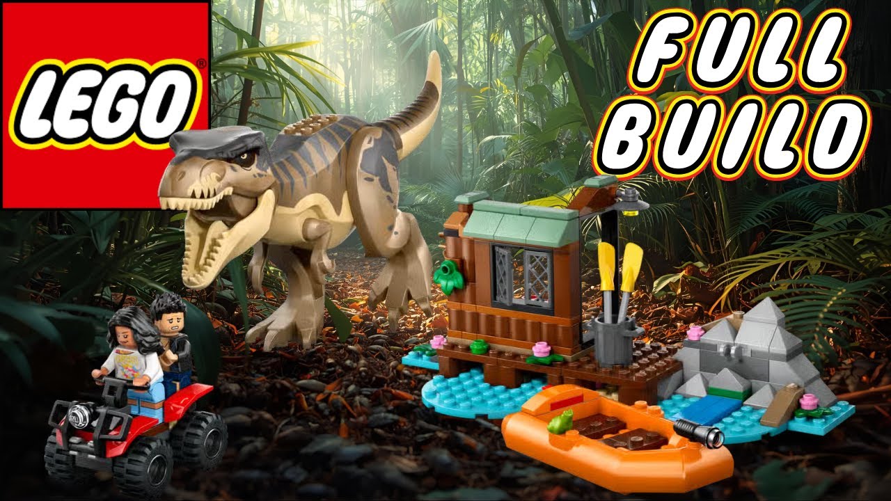 Building the LEGO Jurassic World T-Rex River Escape 🦖 Epic Real-Time Dinosaur Build!”