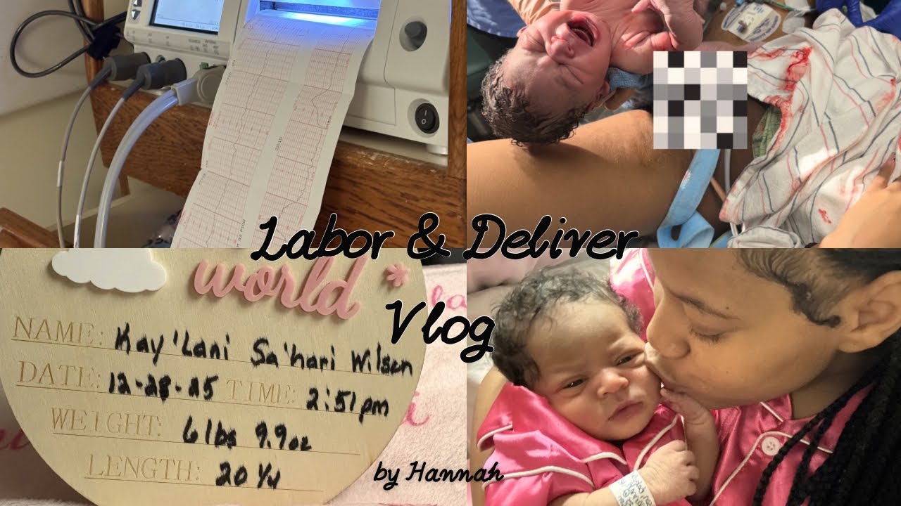 RAW & UNCUT LABOR & DELIVERY VLOG | First Time Teen Mom (6lbs 9oz Baby Girl 🤍)