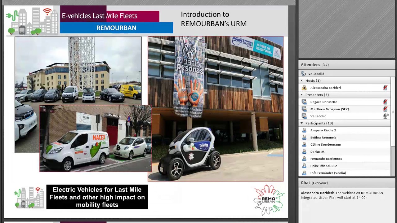 REMOURBAN webinar  The Integrated Urban Plan