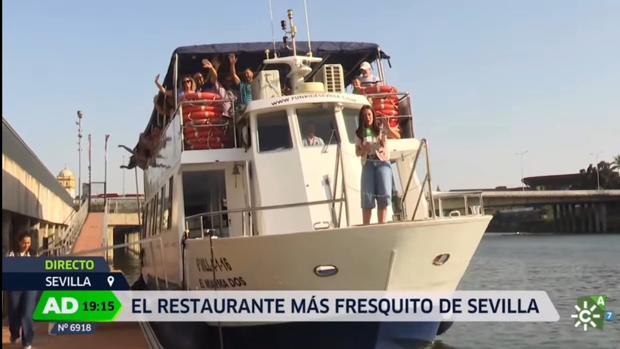 Fun Ride Sevilla. Paseos en barco con aperitivo o cena. Andalucía Directo 16/6/25. Sevilla.