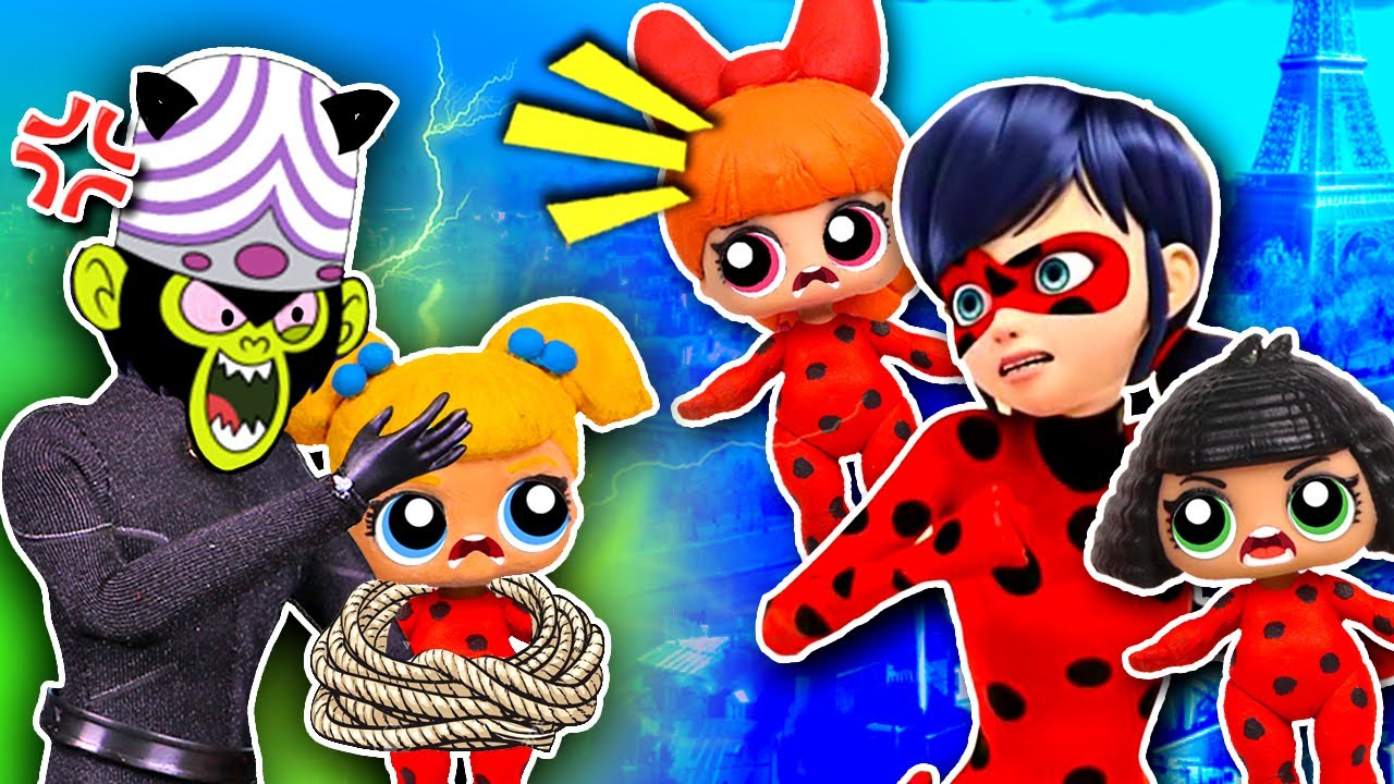 LADYBUG y LAS CHICAS SUPERPODEROSAS contra MOJOJOJO 🐞🐵 - Juguetes y Transformaciones Fantásticas