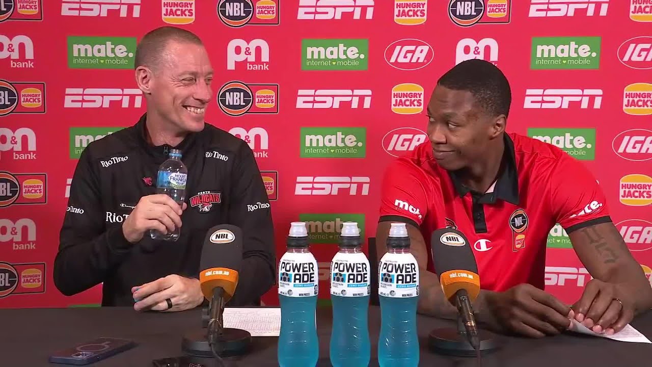 John Rillie and Kristian Doolittle press conference vs Cairns Taipans - Round 20, NBL26