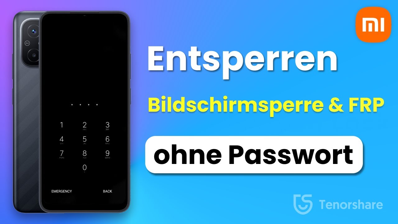 Xiaomi / Redmi entsperren nach Werksreset - Handy entsperren ohne Code | FRP Lock entfernen deutsch