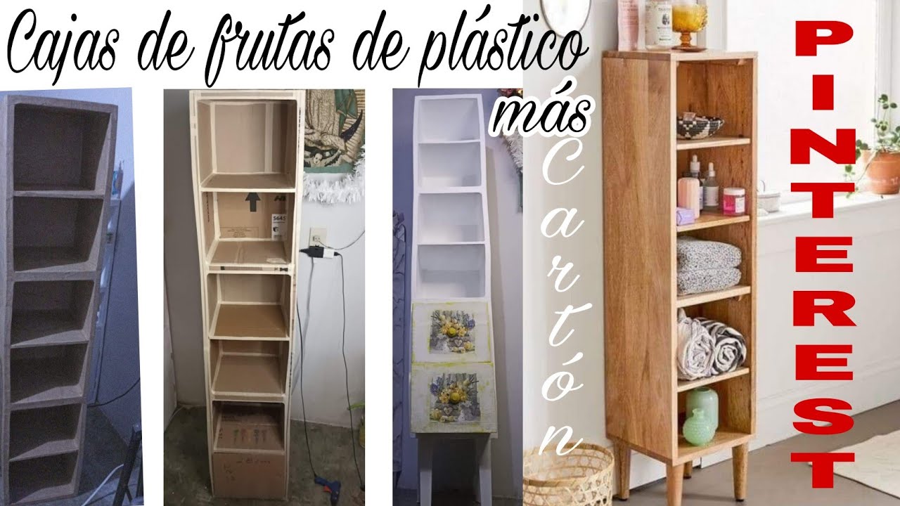 Mira lo que encontré en la basura !!! 😱 canastas de plástico 😲 Diy mueble para baño