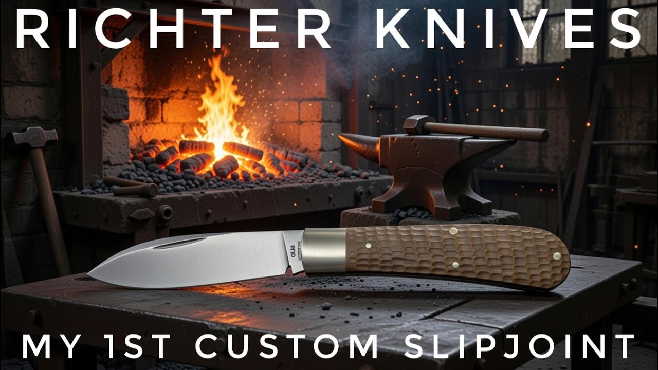 My 1st Custom Slipjoint & NEW SHOP BUILD!