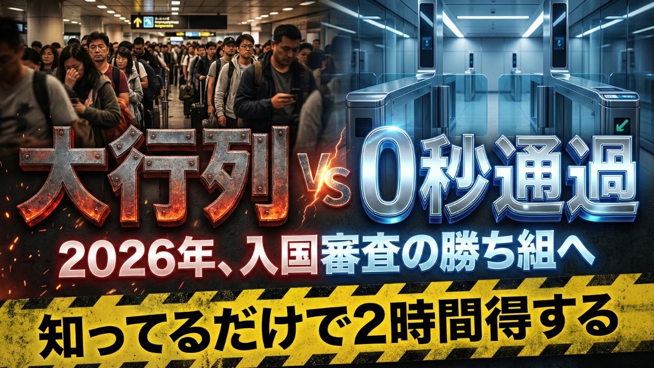 【SFC修行 ANA】2026年最新‼️韓国入国が激変！まだ並んでるの？修行僧なら絶対やるべき「秒」で抜ける裏技