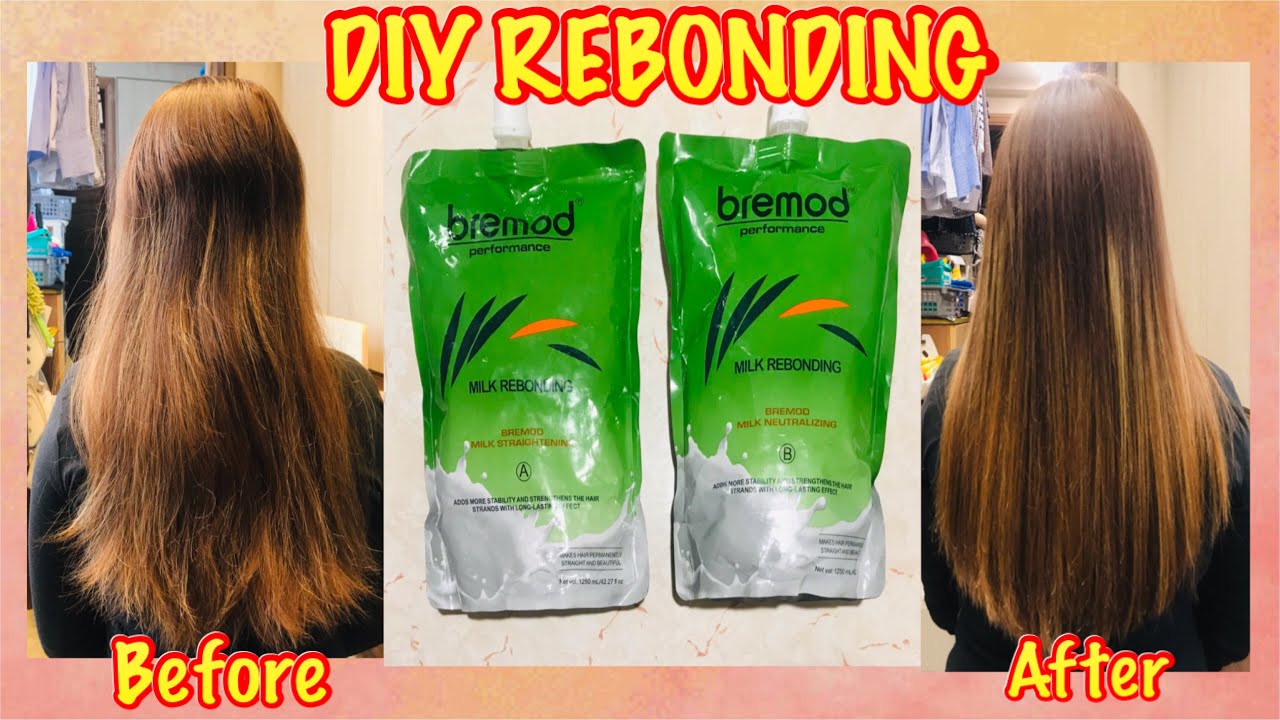 Bremod..Do it yourself Rebonding with color hair, Successful