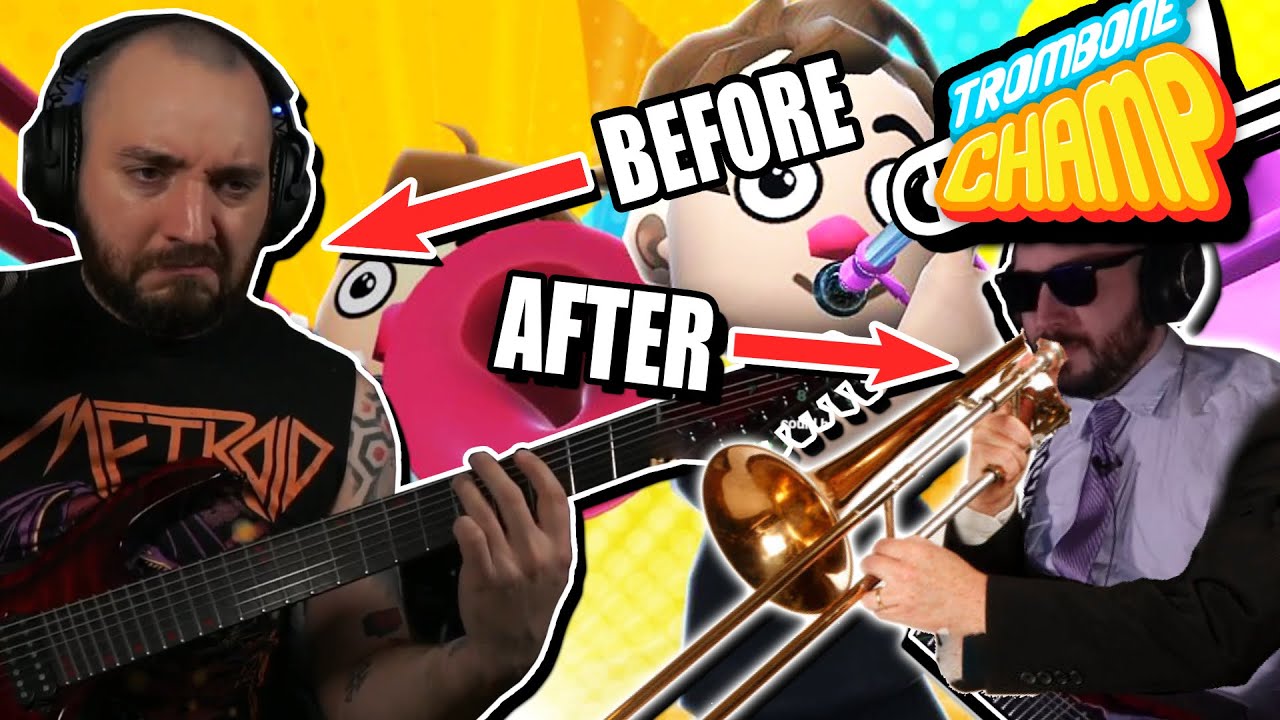 Metal Guitarist tries Trombone Champ | The Weirdest PC Game I've Ever Seen