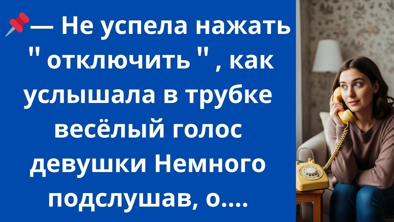 ＊Не успела нажать ＂отключить＂, как услышала в трубке весёлый голос девушки Немного подслушав, о...