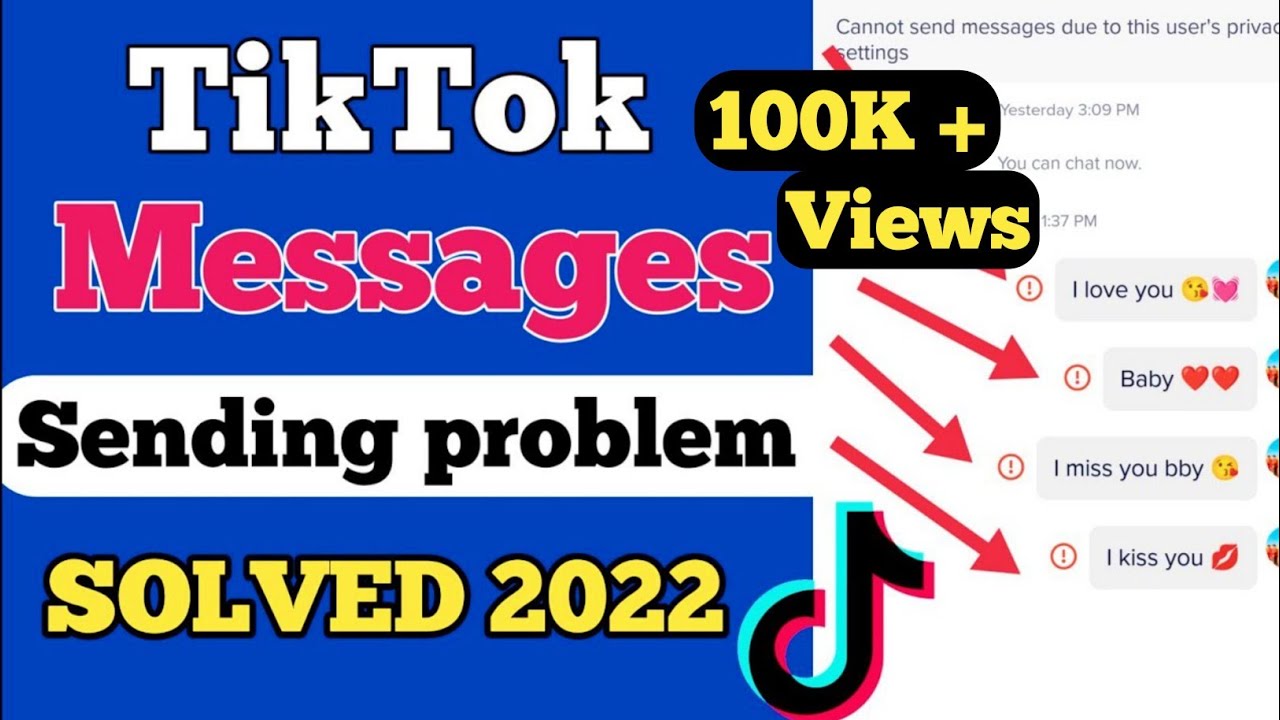 Проблема с сообщениями в TikTok решена | Исправление проблемы с сообщениями в TikTok | Как отправ...