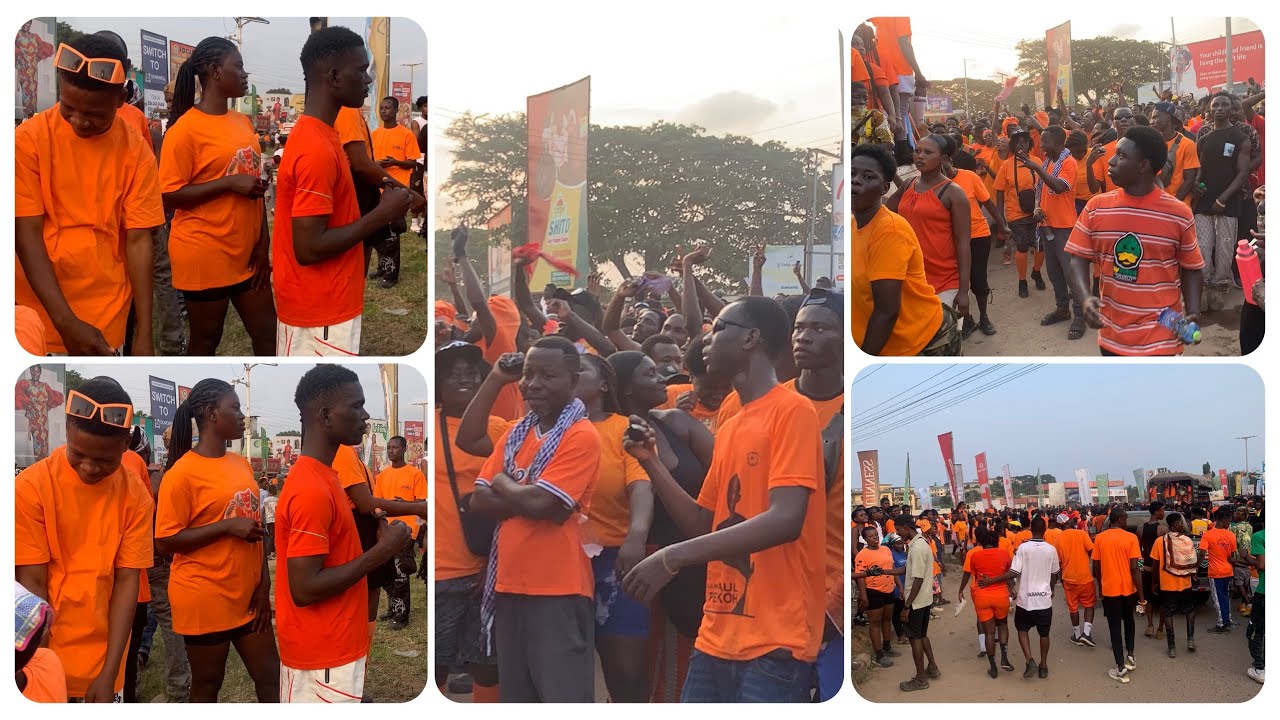 Big SOLUKU Storm cape Coast ORANGE Friday Float festival will Ghana beautiful Girls