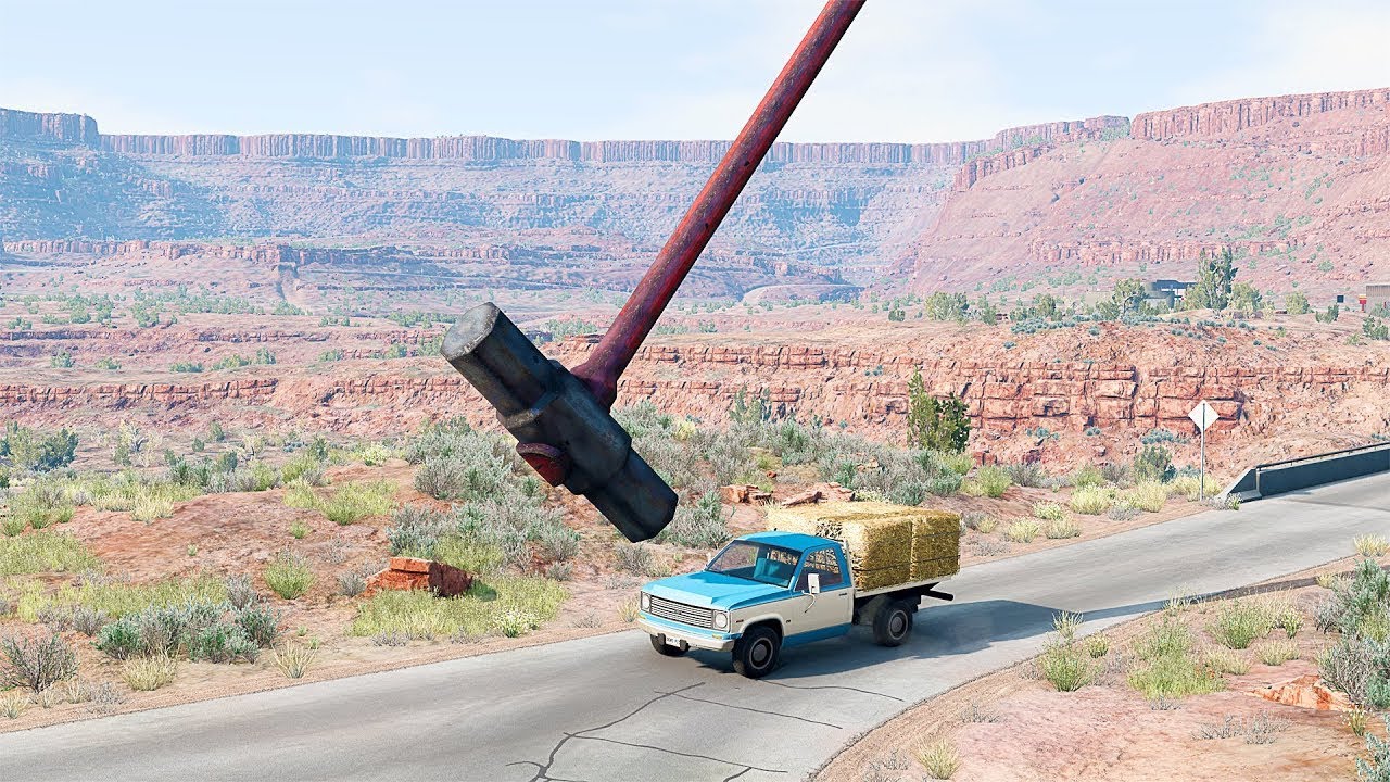 Mobil Vs Hammer #1 -BeamNG Drive.