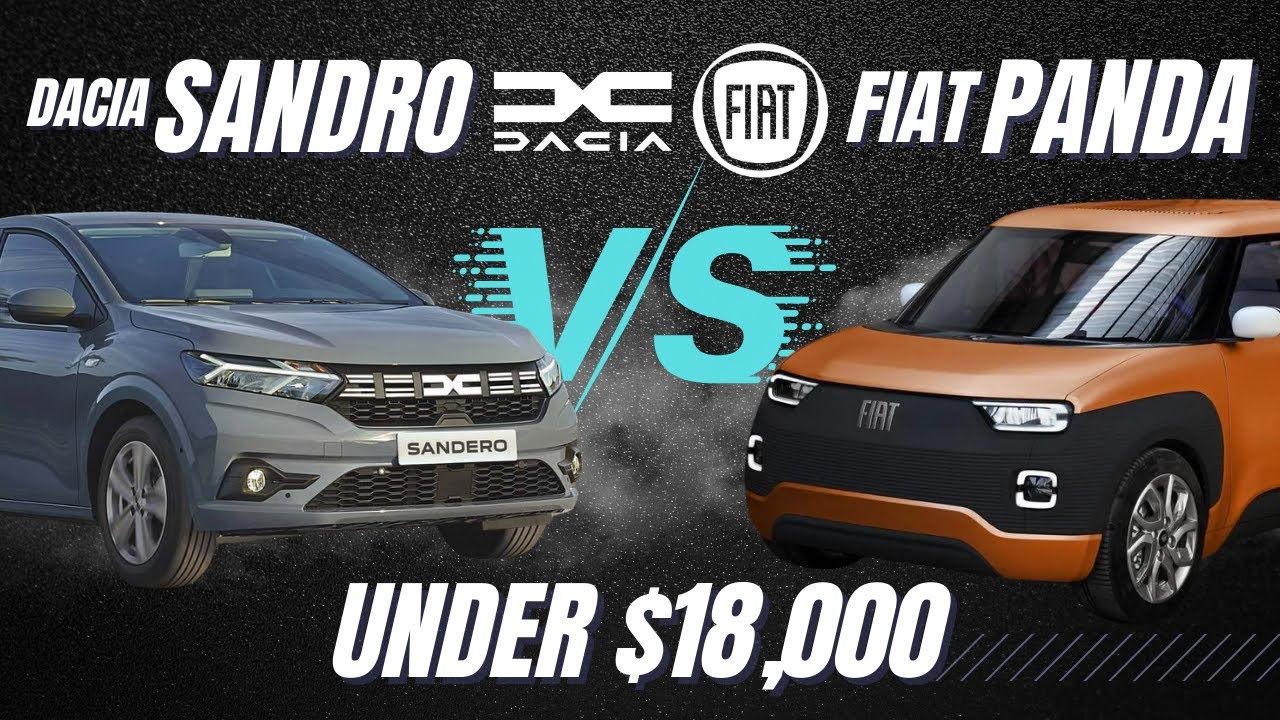 Dacia Sandro 2023 Sandro vs Fiat Panda 2023 | Under 18,000$ #automobile