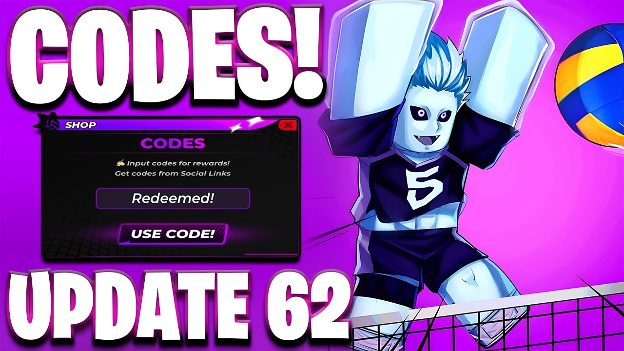 *НОВОЕ* ВСЕ РАБОЧИЕ КОДЫ ДЛЯ VOLLEYBALL LEGENDS! КОДЫ ДЛЯ ROBLOX VOLLEYBALL LEGENDS