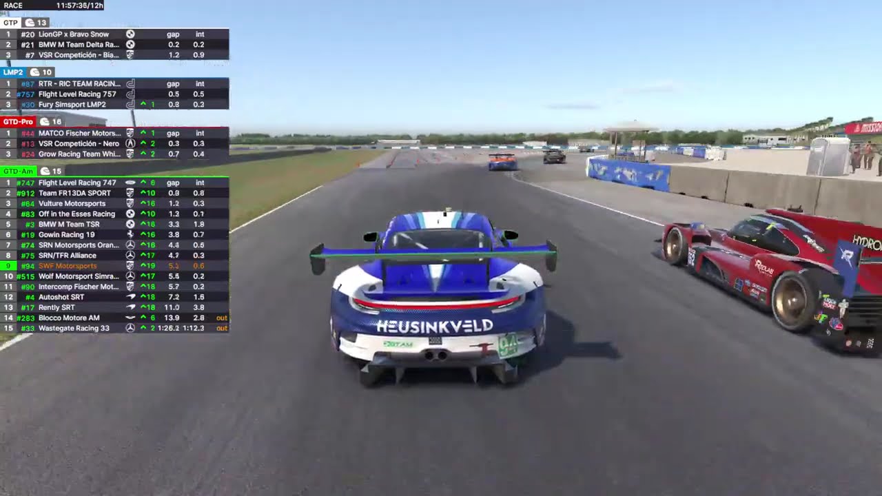 #94 SWF Motorsports - Porsche GTD AM - VSCA's 12 hr of Sebring
