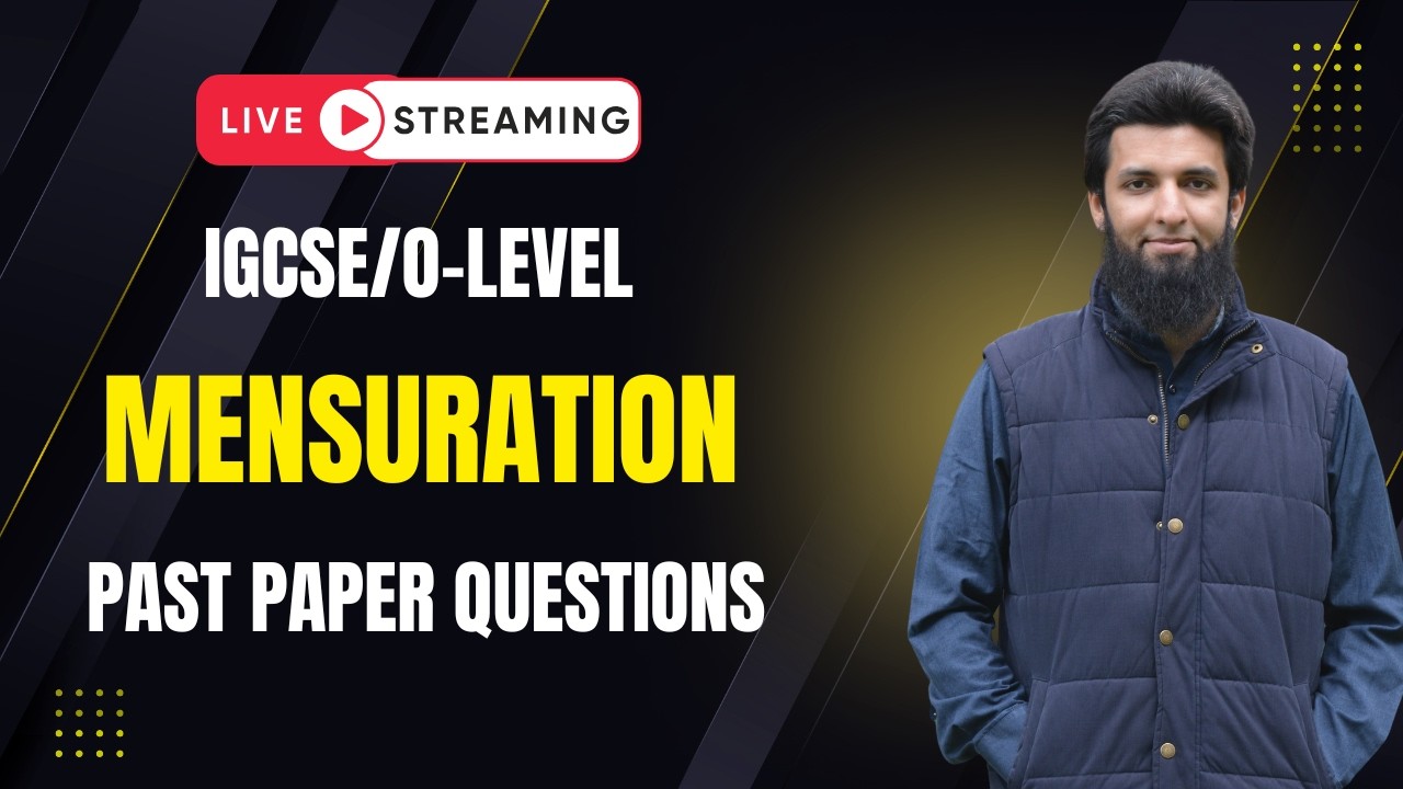 IGCSE / O-Level Math | MENSURATION | Past Paper Questions Part 2