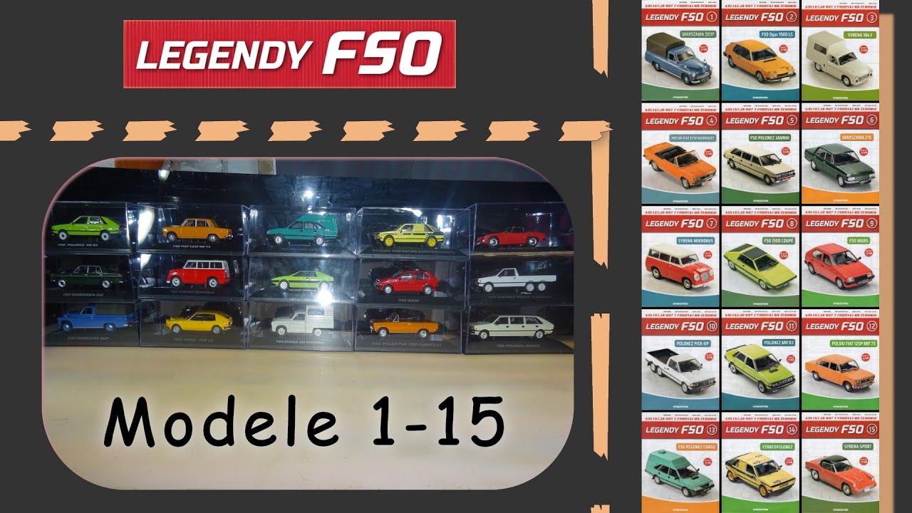 Deagostini - Legendy FSO- Modele 1-15 - Prezentajca - 1. segregator