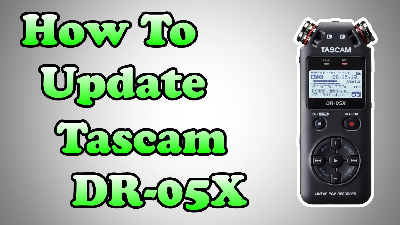 Как обновить Tascam DR-05X