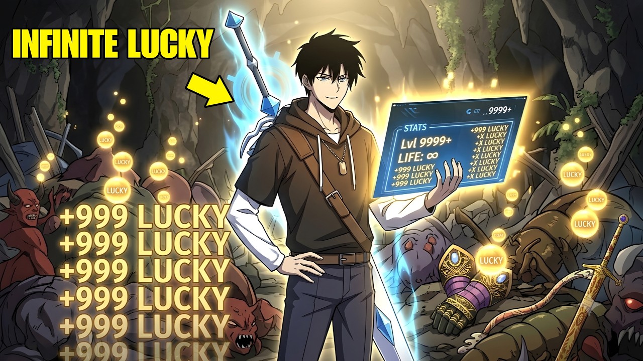 He Begins With Lvl 9999+ Stats And Unlimited Luck Points! | Manhwa Recap