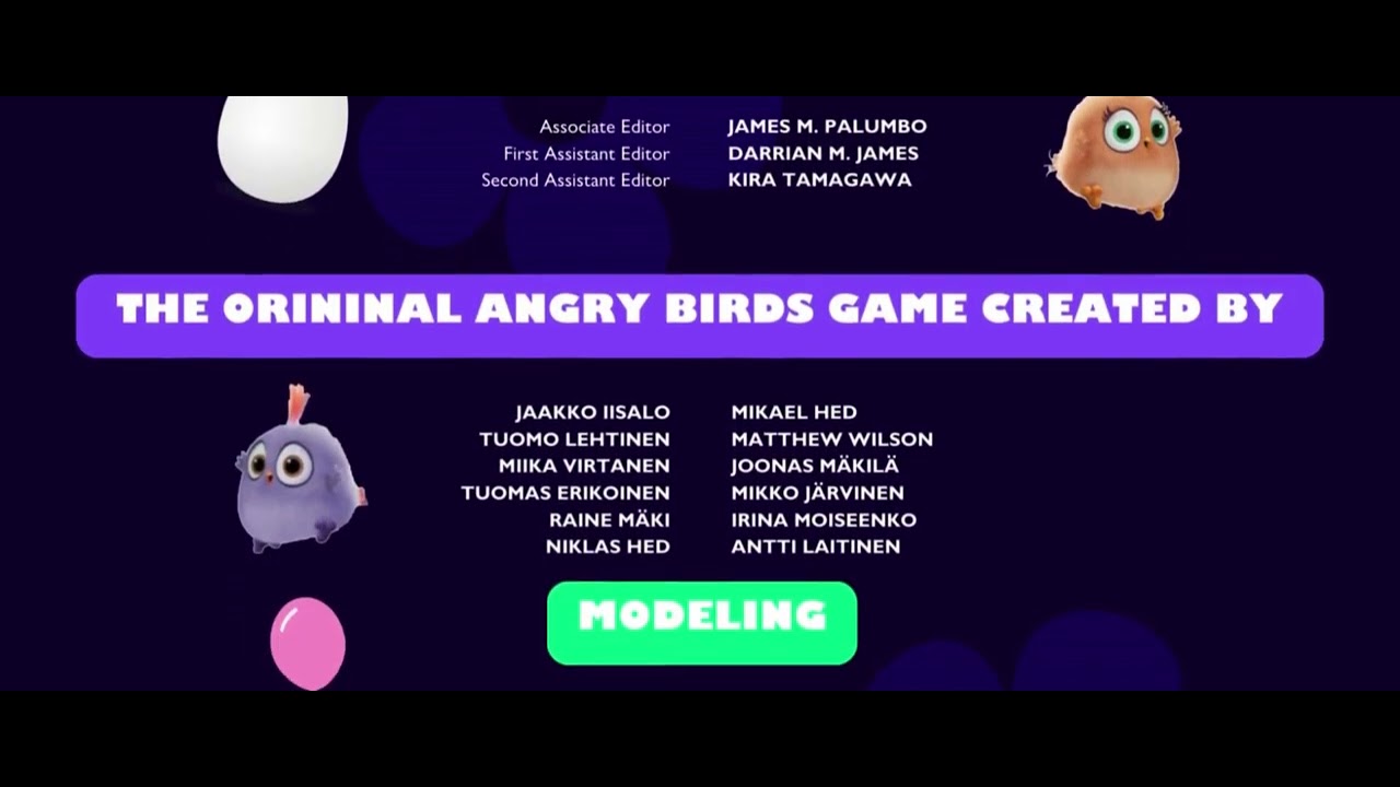 Blue Sky Studios: The Angry Birds Movie (2015) Credits